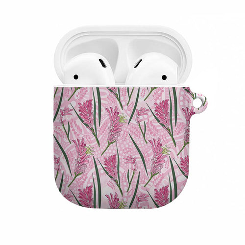 Australia Kangaroo Paws AirPods Case Aussie Native Flowers Indigenous Art - Aussie Hoodie