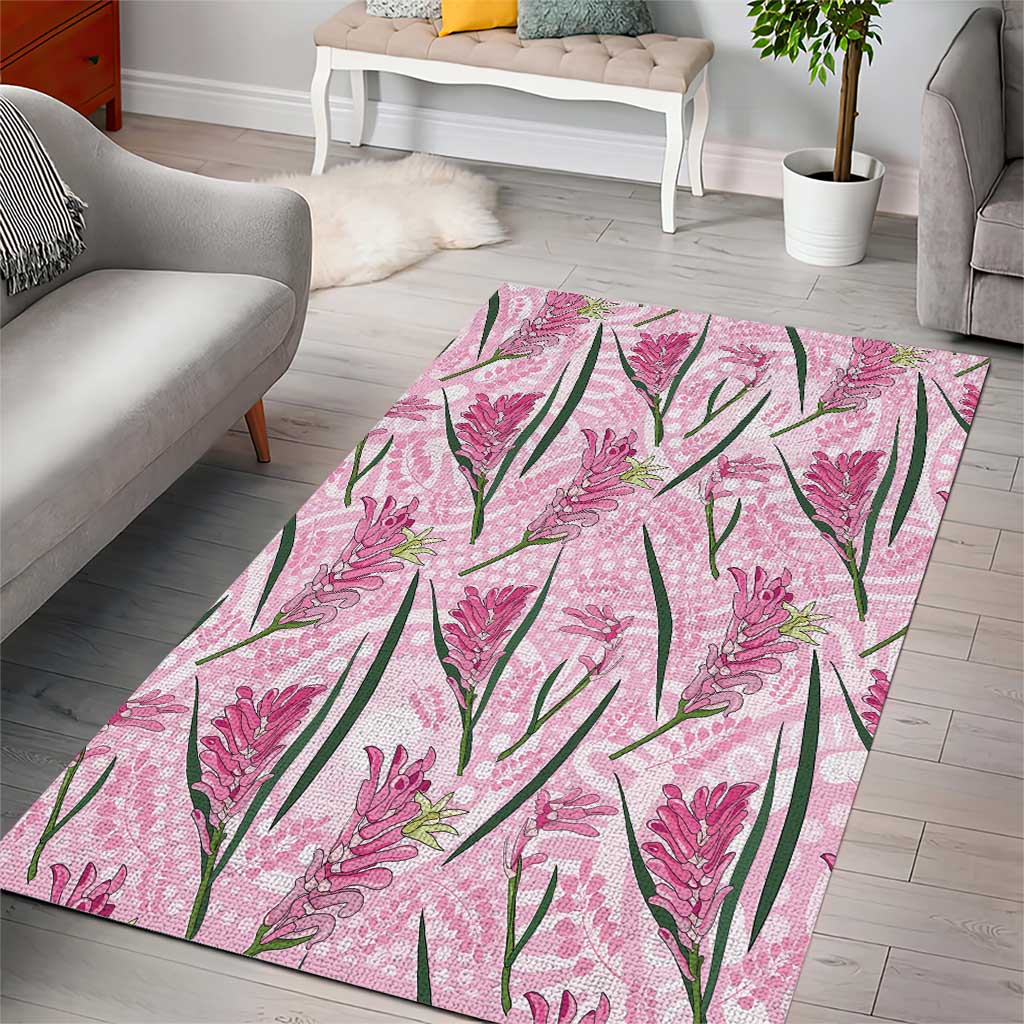 Australia Kangaroo Paws Area Rug Aussie Native Flowers Indigenous Art - Aussie Hoodie