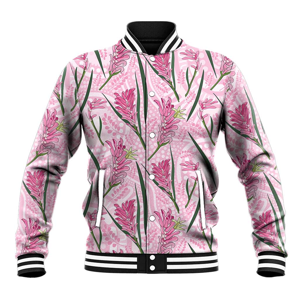 Australia Kangaroo Paws Baseball Jacket Aussie Native Flowers Indigenous Art - Aussie Hoodie