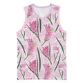 Australia Kangaroo Paws Basketball Jersey Aussie Native Flowers Indigenous Art - Aussie Hoodie