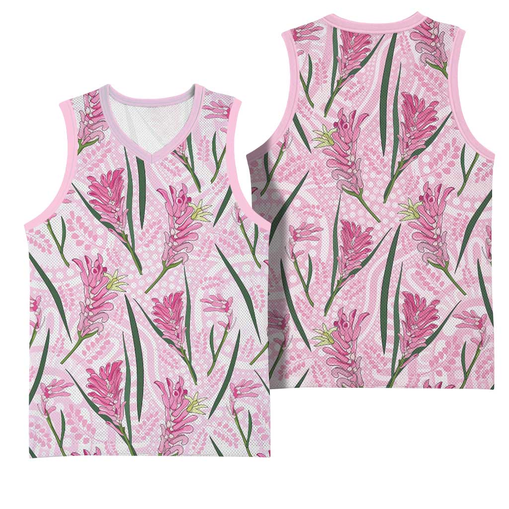 Australia Kangaroo Paws Basketball Jersey Aussie Native Flowers Indigenous Art - Aussie Hoodie