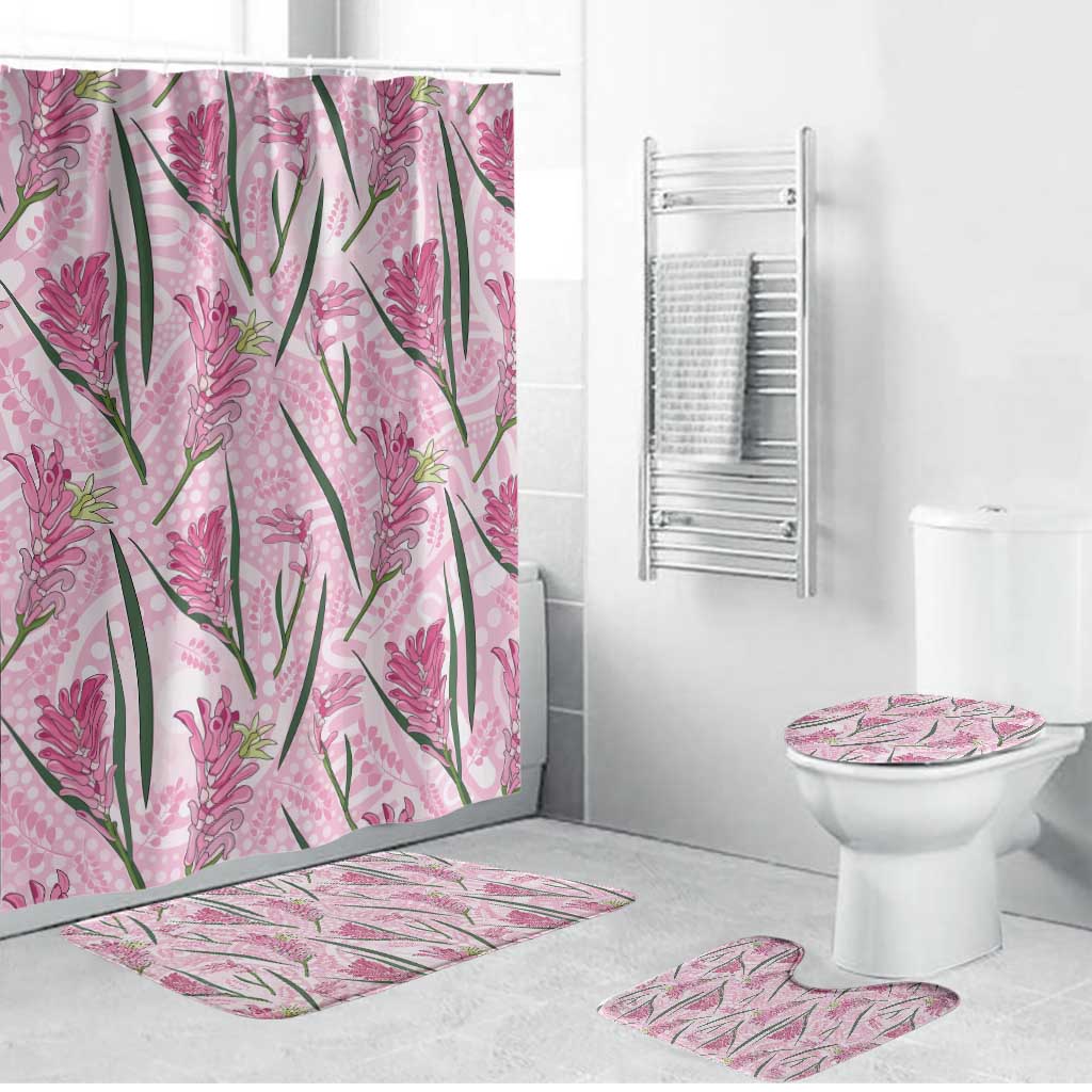 Australia Kangaroo Paws Bathroom Set Aussie Native Flowers Indigenous Art - Aussie Hoodie