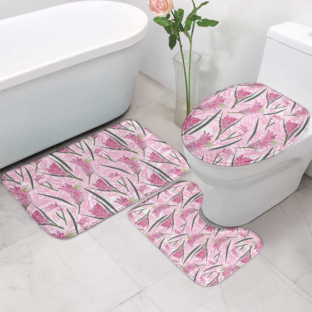 Australia Kangaroo Paws Bathroom Set Aussie Native Flowers Indigenous Art - Aussie Hoodie