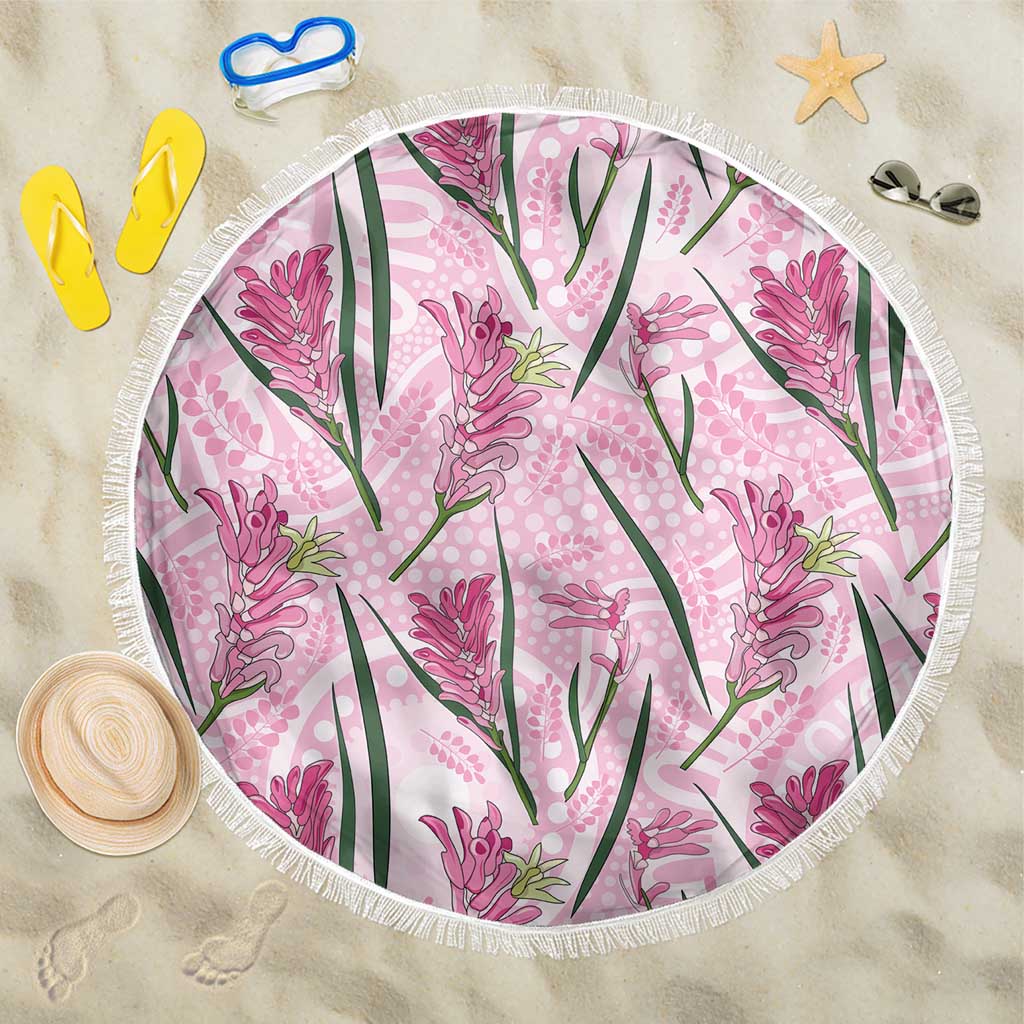 Australia Kangaroo Paws Beach Blanket Aussie Native Flowers Indigenous Art - Aussie Hoodie