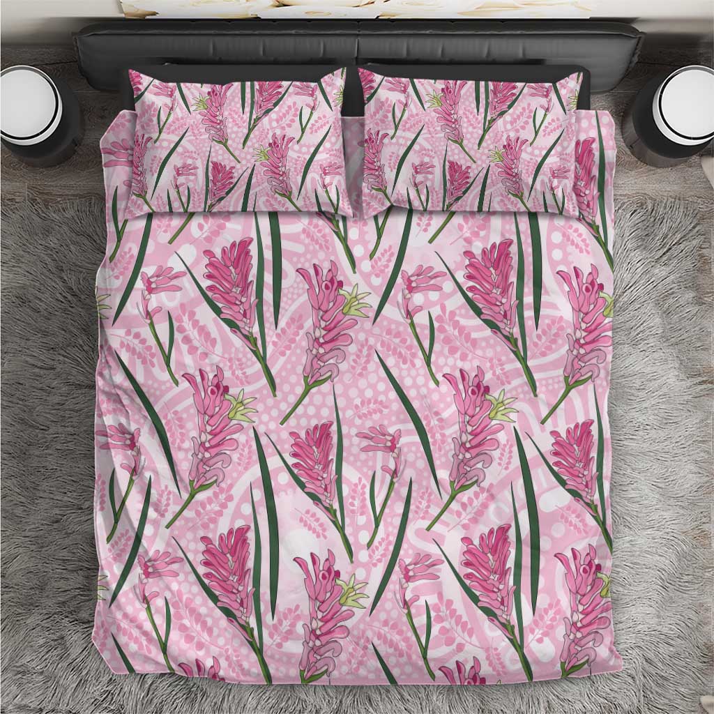 Australia Kangaroo Paws Bedding Set Aussie Native Flowers Indigenous Art - Aussie Hoodie