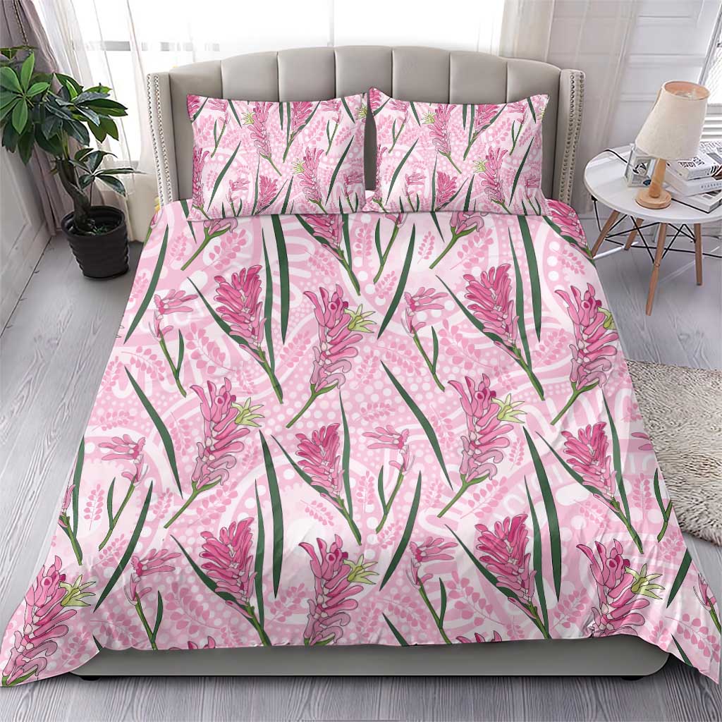 Australia Kangaroo Paws Bedding Set Aussie Native Flowers Indigenous Art - Aussie Hoodie