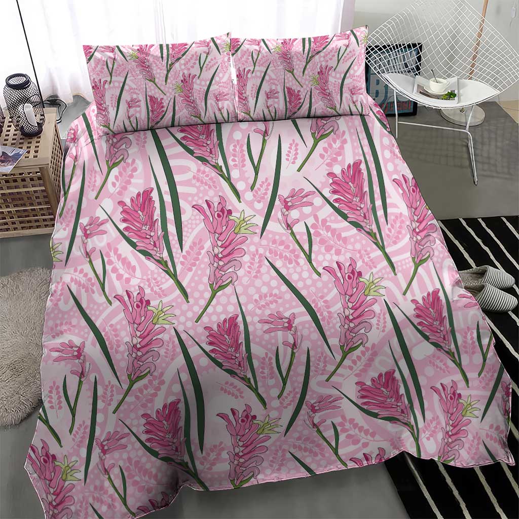 Australia Kangaroo Paws Bedding Set Aussie Native Flowers Indigenous Art - Aussie Hoodie