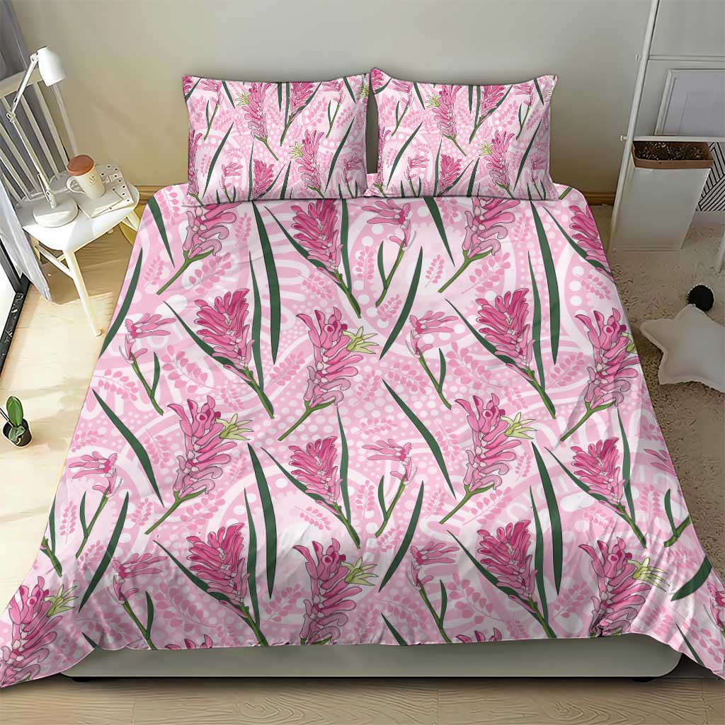 Australia Kangaroo Paws Bedding Set Aussie Native Flowers Indigenous Art - Aussie Hoodie