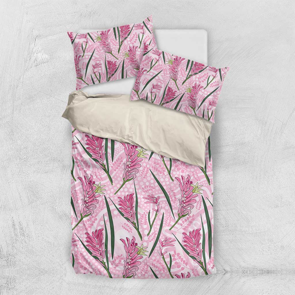 Australia Kangaroo Paws Bedding Set Aussie Native Flowers Indigenous Art - Aussie Hoodie
