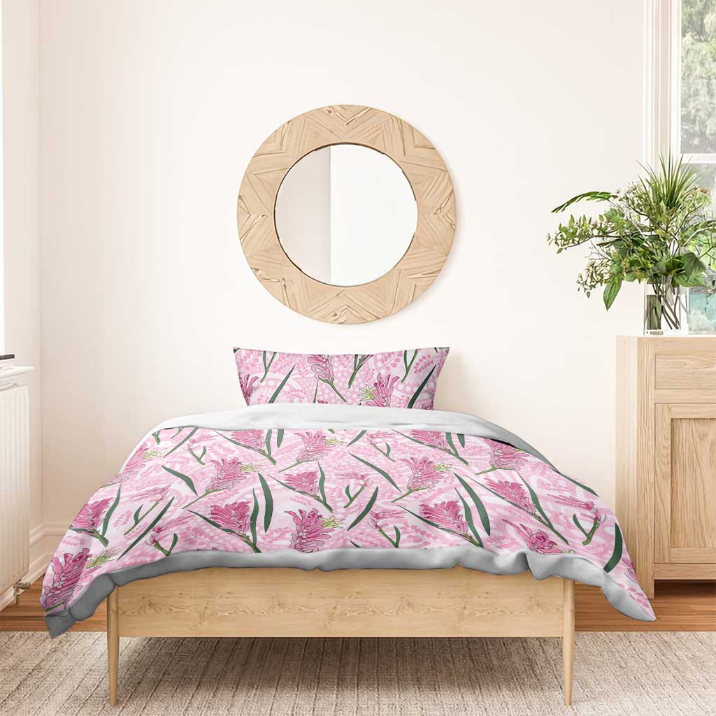 Australia Kangaroo Paws Bedding Set Aussie Native Flowers Indigenous Art - Aussie Hoodie