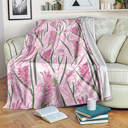 Australia Kangaroo Paws Blanket Aussie Native Flowers Indigenous Art - Aussie Hoodie