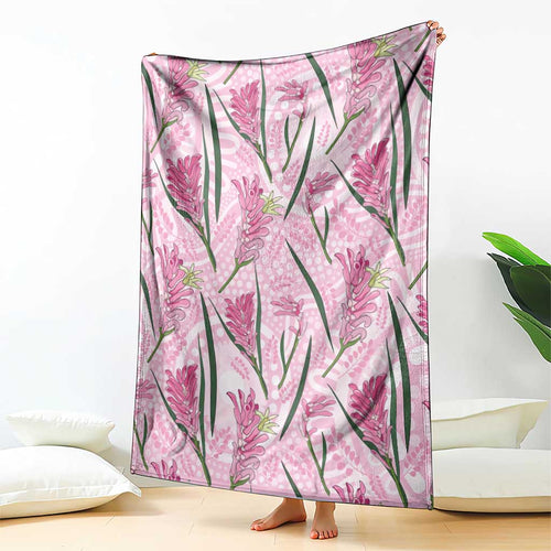 Australia Kangaroo Paws Blanket Aussie Native Flowers Indigenous Art - Aussie Hoodie