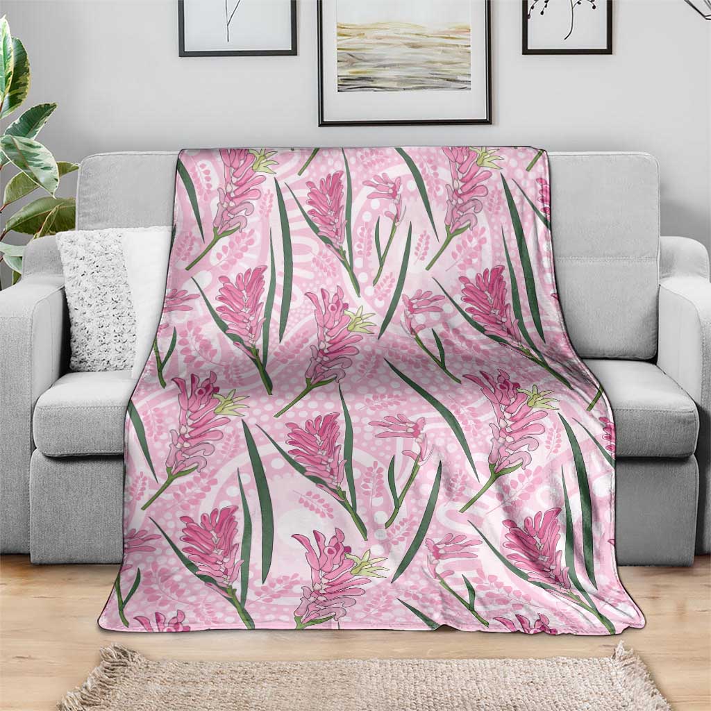 Australia Kangaroo Paws Blanket Aussie Native Flowers Indigenous Art - Aussie Hoodie