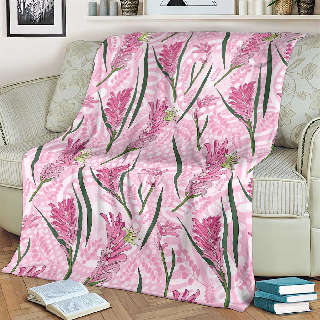 Australia Kangaroo Paws Blanket Aussie Native Flowers Indigenous Art - Aussie Hoodie