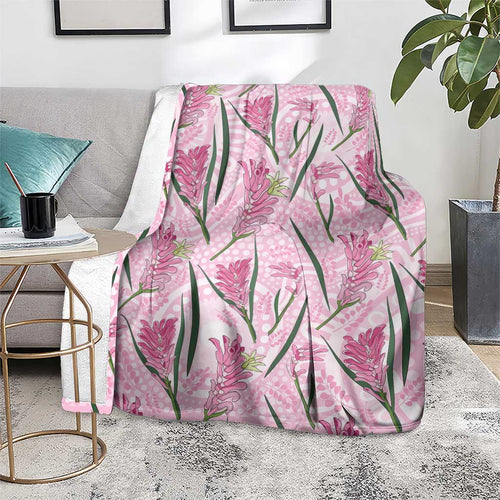 Australia Kangaroo Paws Blanket Aussie Native Flowers Indigenous Art - Aussie Hoodie