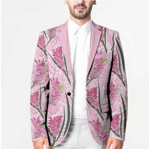 Australia Kangaroo Paws Blazer Aussie Native Flowers Indigenous Art - Aussie Hoodie