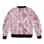 Australia Kangaroo Paws Bomber Jacket Aussie Native Flowers Indigenous Art - Aussie Hoodie