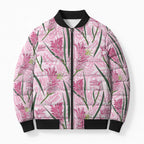 Australia Kangaroo Paws Bomber Puffer Jacket Aussie Native Flowers Indigenous Art - Aussie Hoodie