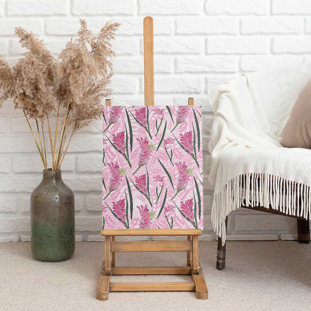 Australia Kangaroo Paws Canvas Wall Art Aussie Native Flowers Indigenous Art - Aussie Hoodie