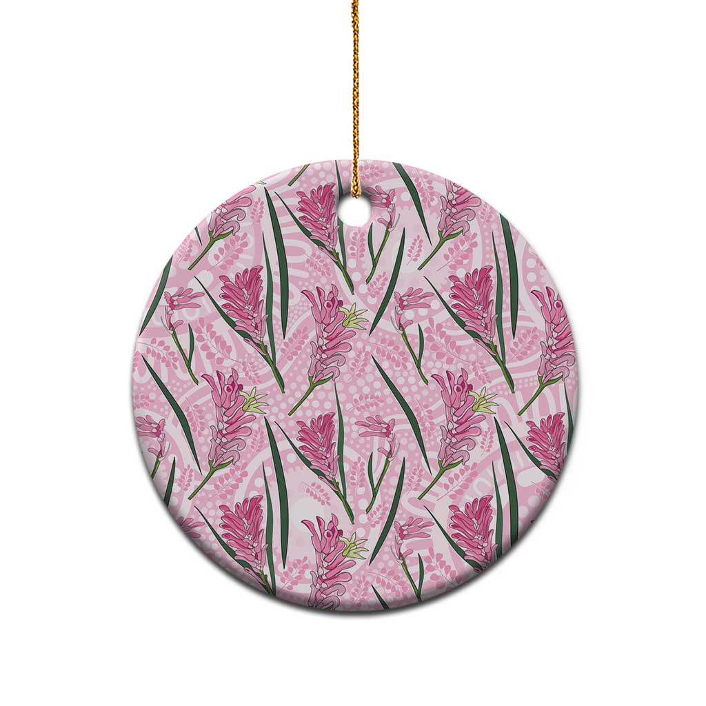 Australia Kangaroo Paws Ceramic Ornament Aussie Native Flowers Indigenous Art - Aussie Hoodie