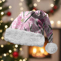 Australia Kangaroo Paws Christmas Santa Hat Aussie Native Flowers Indigenous Art - Aussie Hoodie