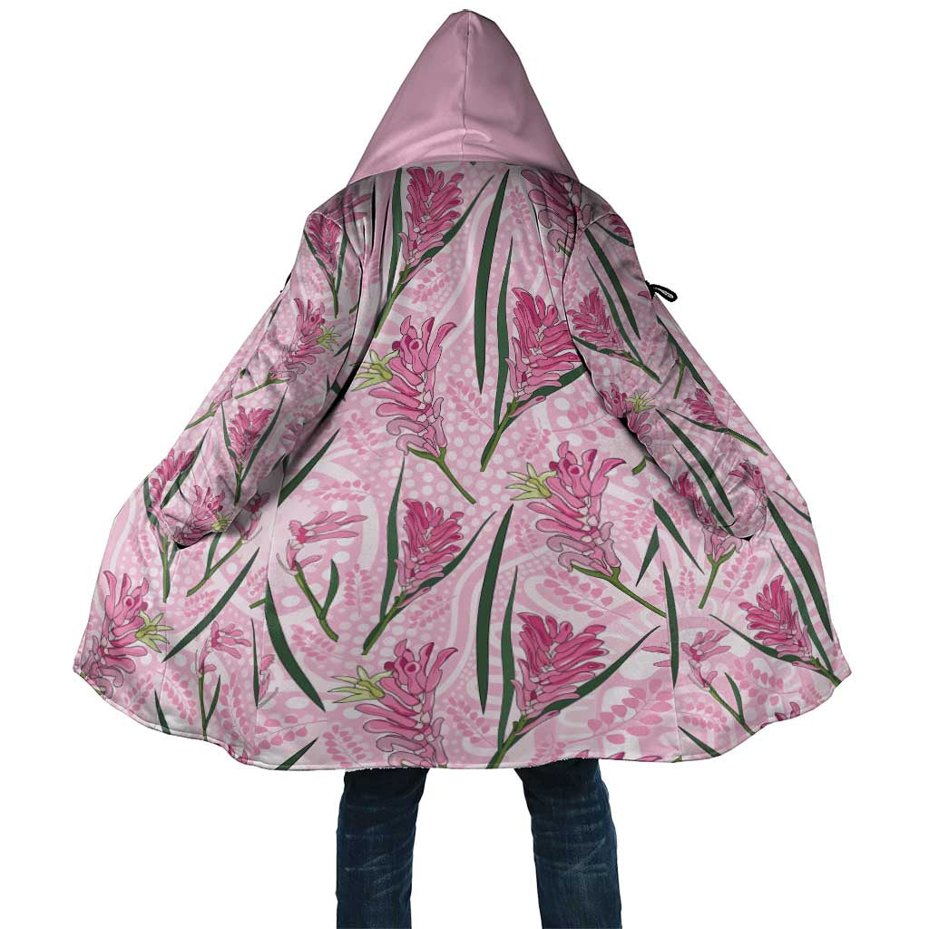 Australia Kangaroo Paws Cloak Aussie Native Flowers Indigenous Art - Aussie Hoodie