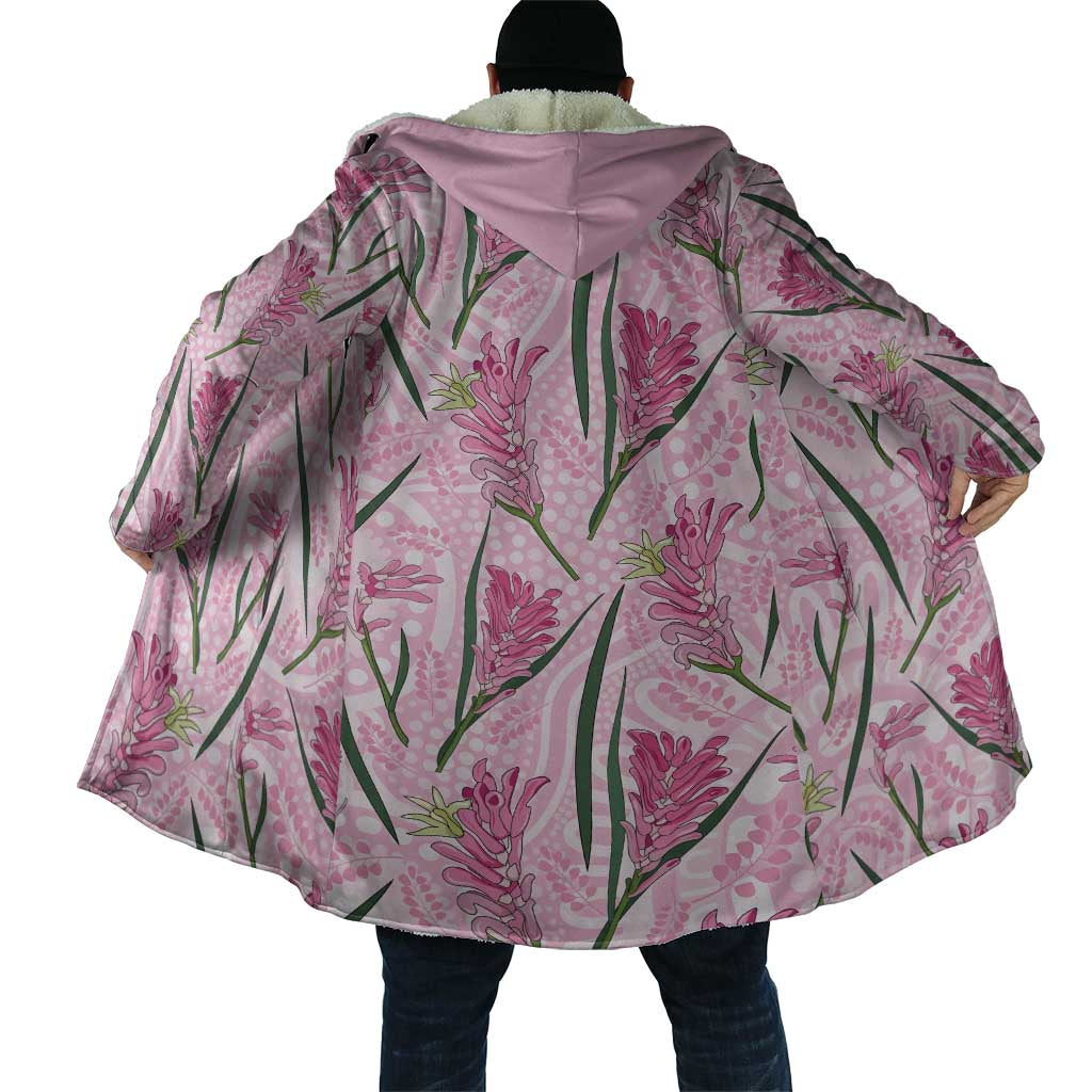 Australia Kangaroo Paws Cloak Aussie Native Flowers Indigenous Art - Aussie Hoodie