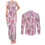 Australia Kangaroo Paws Couples Matching Tank Maxi Dress and Long Sleeve Button Shirt Aussie Native Flowers Indigenous Art - Aussie Hoodie