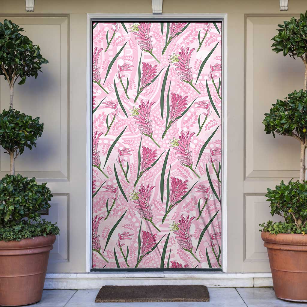 Australia Kangaroo Paws Door Cover Aussie Native Flowers Indigenous Art - Aussie Hoodie