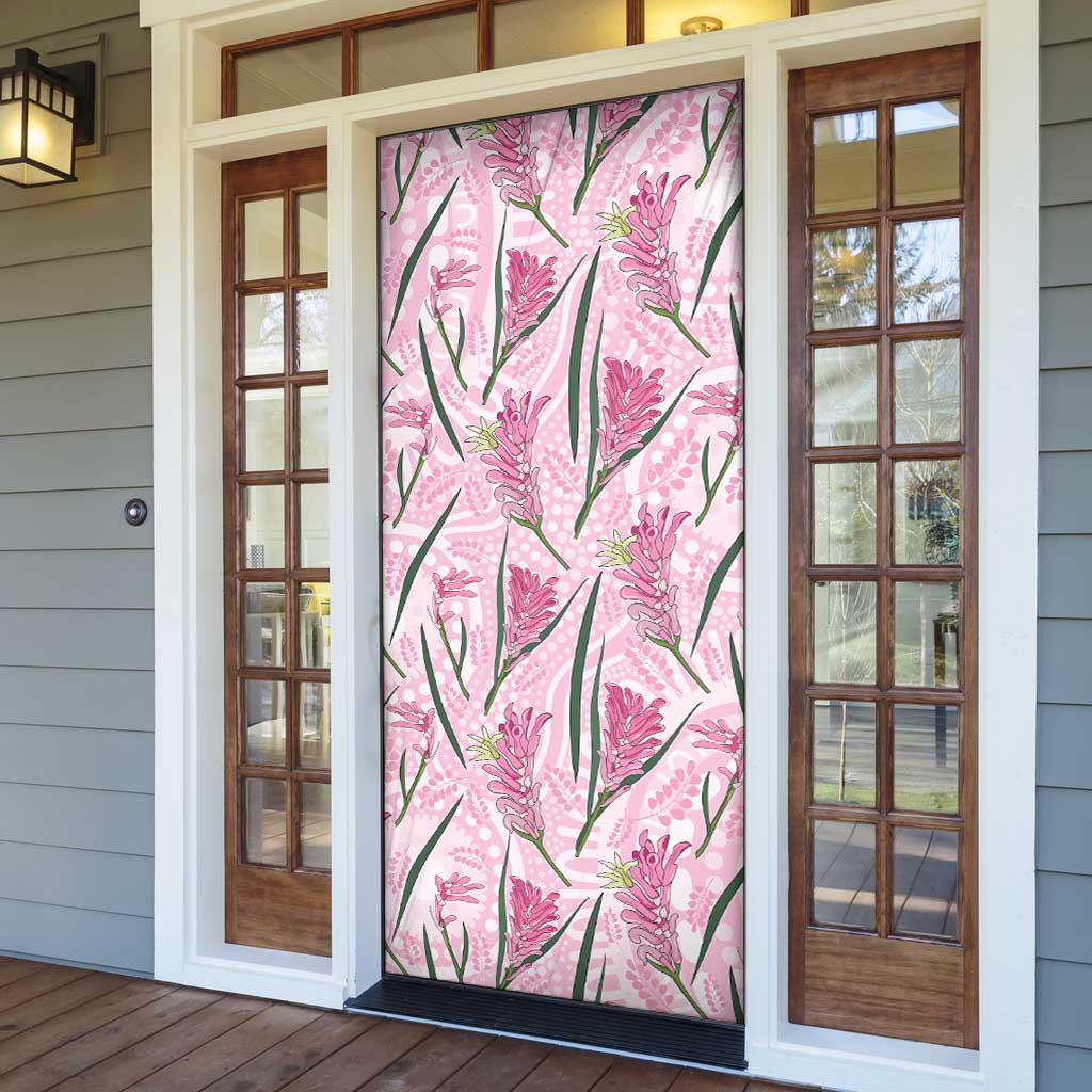 Australia Kangaroo Paws Door Cover Aussie Native Flowers Indigenous Art - Aussie Hoodie