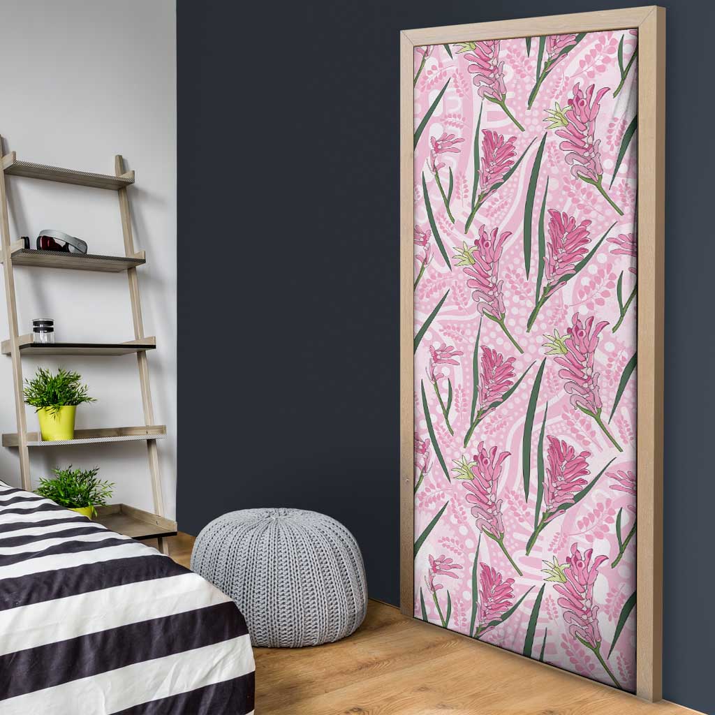 Australia Kangaroo Paws Door Cover Aussie Native Flowers Indigenous Art - Aussie Hoodie