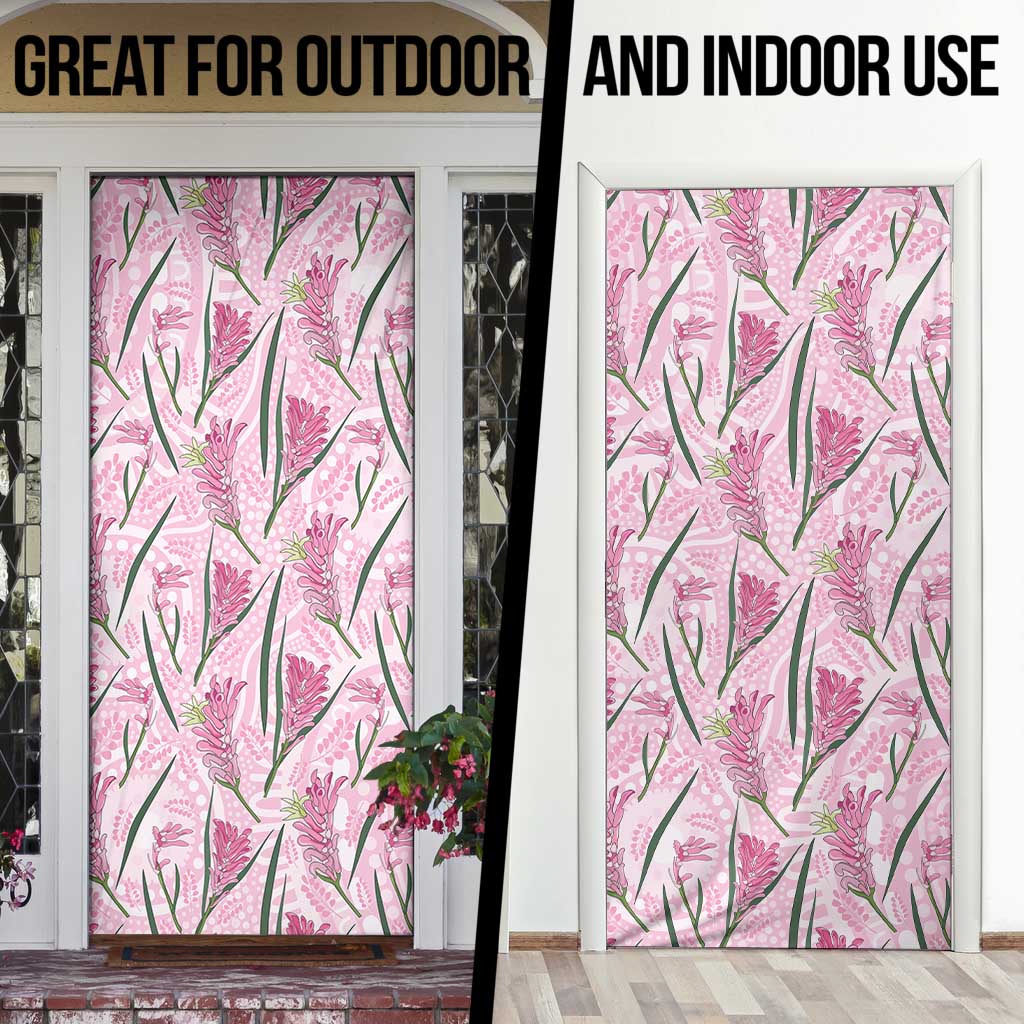 Australia Kangaroo Paws Door Cover Aussie Native Flowers Indigenous Art - Aussie Hoodie