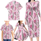 Australia Kangaroo Paws Family Matching Long Sleeve Bodycon Dress and Hawaiian Shirt Aussie Native Flowers Indigenous Art - Aussie Hoodie