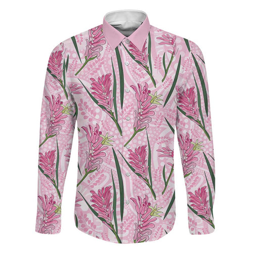 Australia Kangaroo Paws Family Matching Long Sleeve Bodycon Dress and Hawaiian Shirt Aussie Native Flowers Indigenous Art - Aussie Hoodie