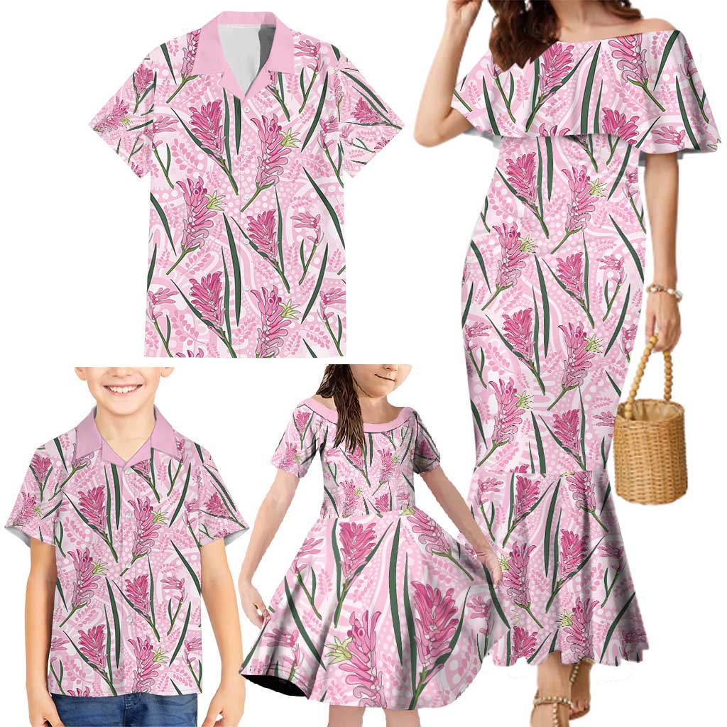 Australia Kangaroo Paws Family Matching Mermaid Dress and Hawaiian Shirt Aussie Native Flowers Indigenous Art - Aussie Hoodie