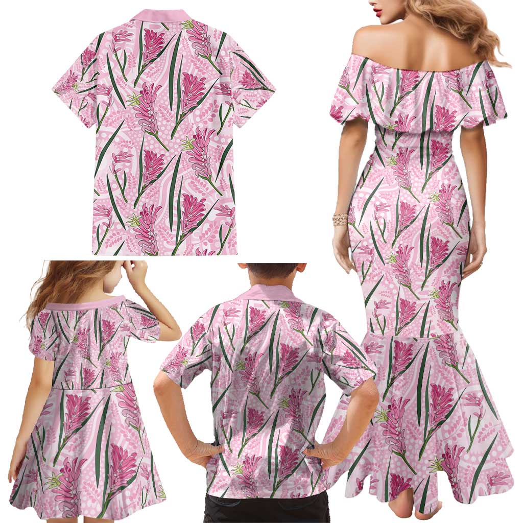 Australia Kangaroo Paws Family Matching Mermaid Dress and Hawaiian Shirt Aussie Native Flowers Indigenous Art - Aussie Hoodie