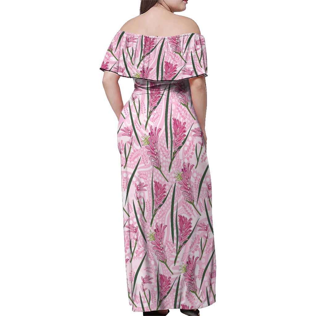Australia Kangaroo Paws Family Matching Off Shoulder Maxi Dress and Hawaiian Shirt Aussie Native Flowers Indigenous Art - Aussie Hoodie