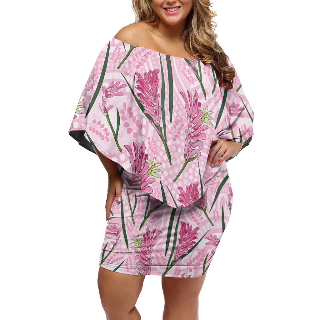 Australia Kangaroo Paws Family Matching Off Shoulder Short Dress and Hawaiian Shirt Aussie Native Flowers Indigenous Art - Aussie Hoodie