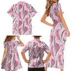 Australia Kangaroo Paws Family Matching Short Sleeve Bodycon Dress and Hawaiian Shirt Aussie Native Flowers Indigenous Art - Aussie Hoodie