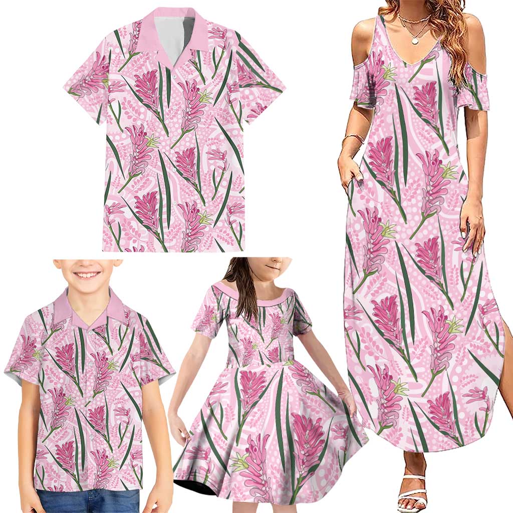 Australia Kangaroo Paws Family Matching Summer Maxi Dress and Hawaiian Shirt Aussie Native Flowers Indigenous Art - Aussie Hoodie