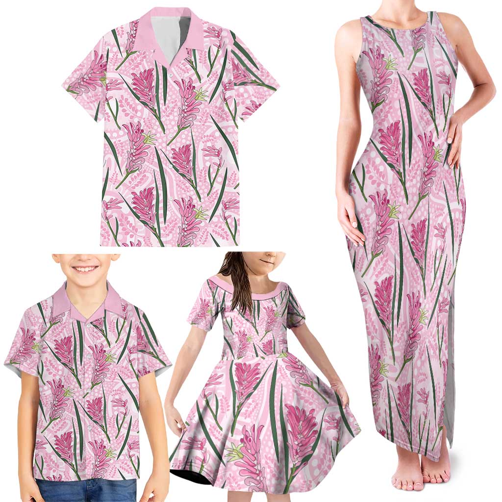 Australia Kangaroo Paws Family Matching Tank Maxi Dress and Hawaiian Shirt Aussie Native Flowers Indigenous Art - Aussie Hoodie