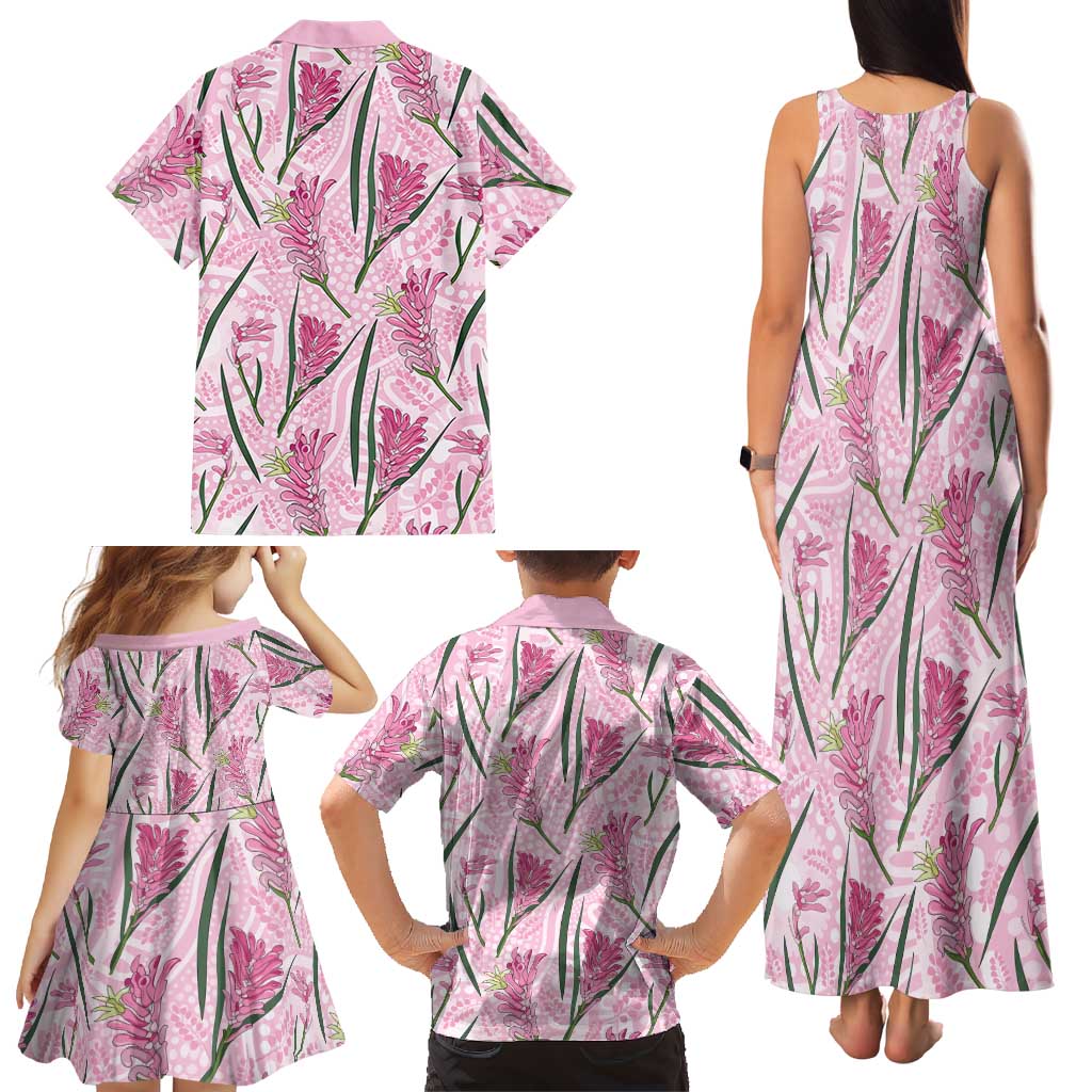 Australia Kangaroo Paws Family Matching Tank Maxi Dress and Hawaiian Shirt Aussie Native Flowers Indigenous Art - Aussie Hoodie