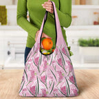 Australia Kangaroo Paws Grocery Bag Aussie Native Flowers Indigenous Art - Aussie Hoodie