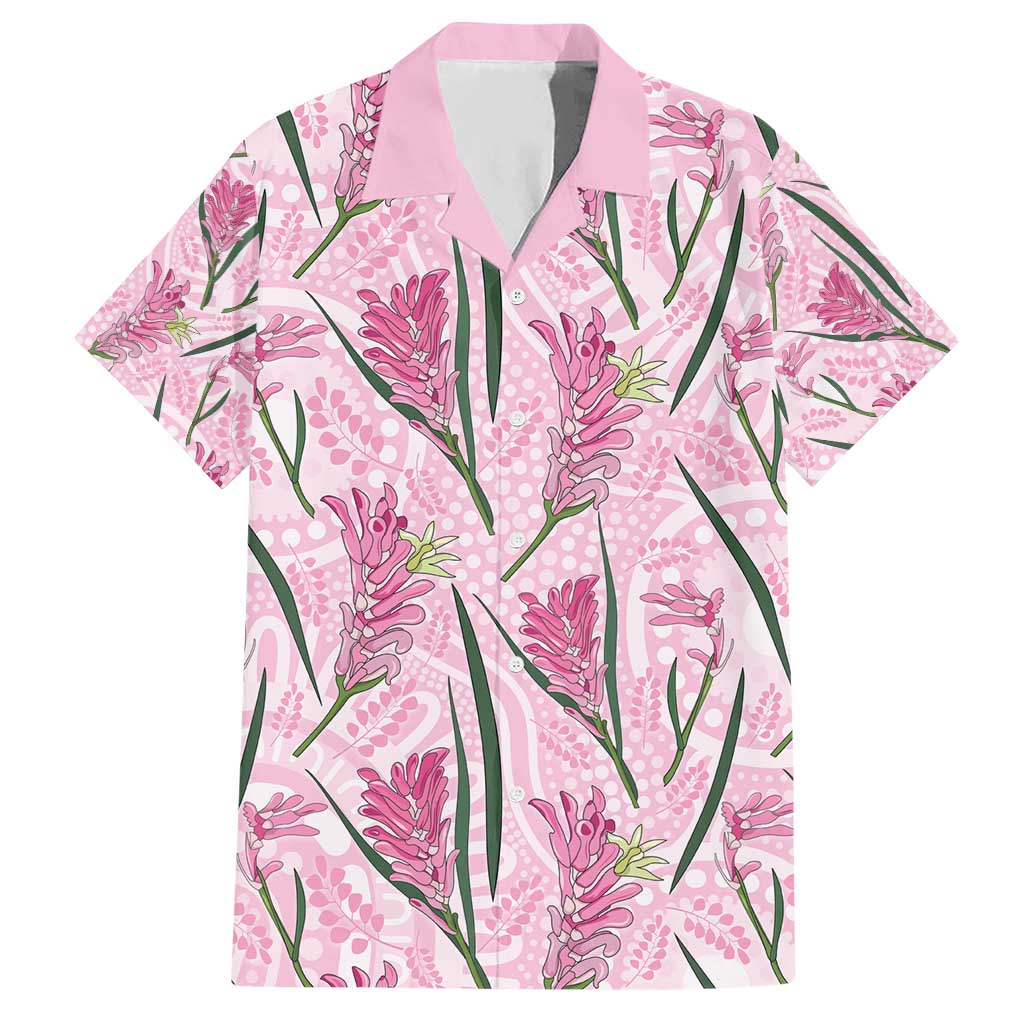 Australia Kangaroo Paws Hawaiian Shirt Aussie Native Flowers Indigenous Art - Aussie Hoodie