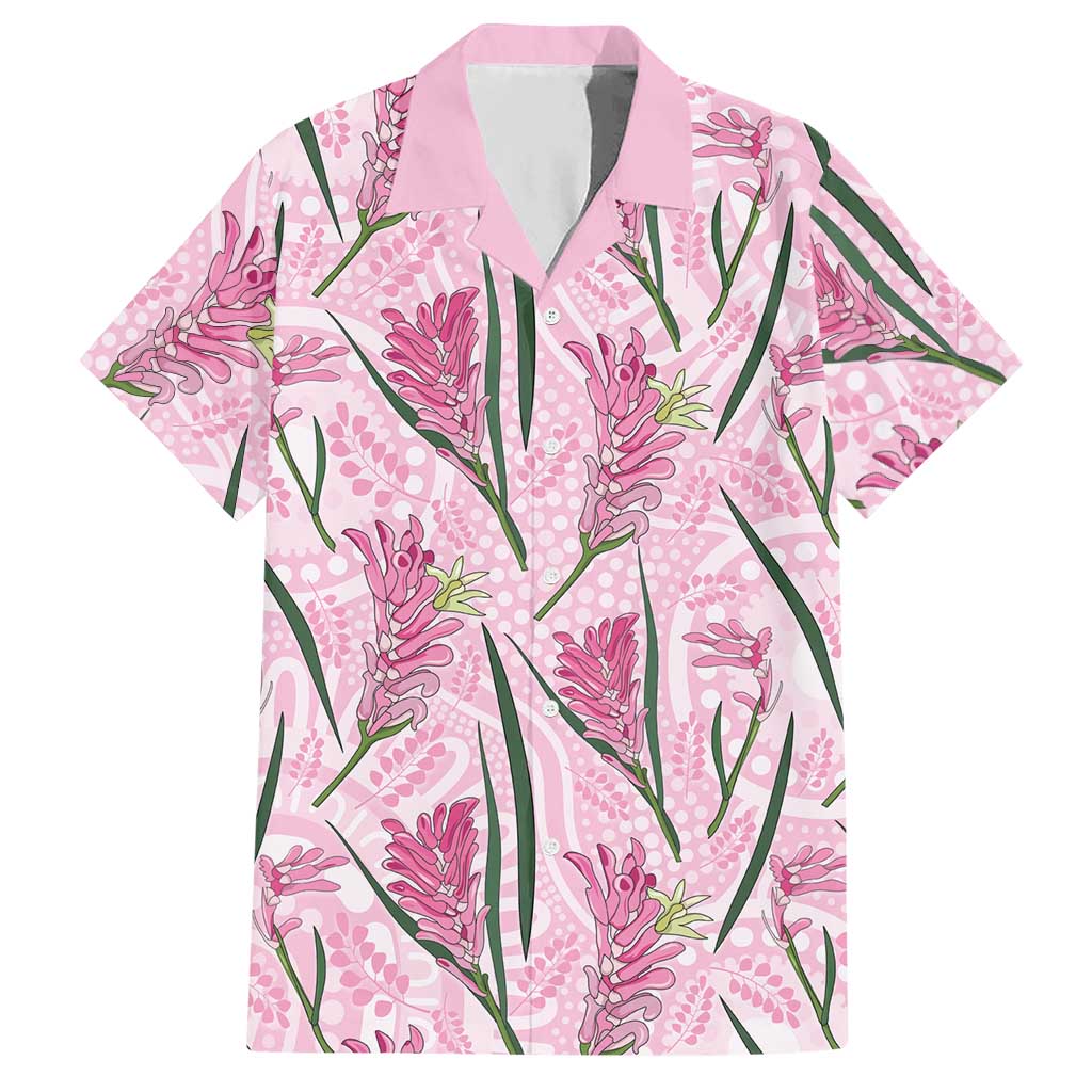 Australia Kangaroo Paws Hawaiian Shirt Aussie Native Flowers Indigenous Art - Aussie Hoodie