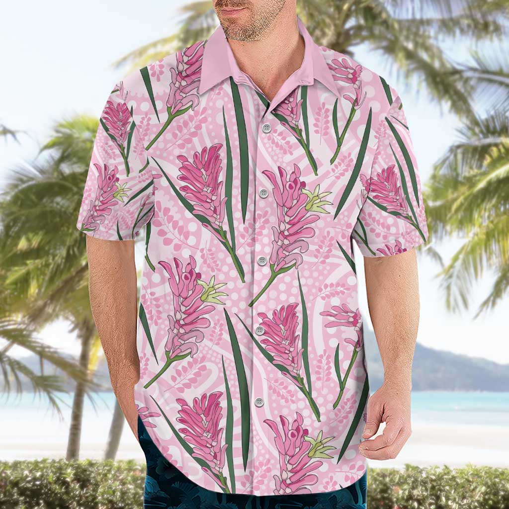 Australia Kangaroo Paws Hawaiian Shirt Aussie Native Flowers Indigenous Art - Aussie Hoodie