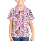 Australia Kangaroo Paws Hawaiian Shirt Aussie Native Flowers Indigenous Art - Aussie Hoodie
