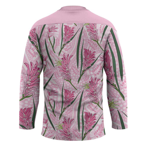 Australia Kangaroo Paws Hockey Jersey Aussie Native Flowers Indigenous Art - Aussie Hoodie