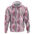 Australia Kangaroo Paws Hoodie Aussie Native Flowers Indigenous Art - Aussie Hoodie