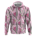 Australia Kangaroo Paws Hoodie Aussie Native Flowers Indigenous Art - Aussie Hoodie